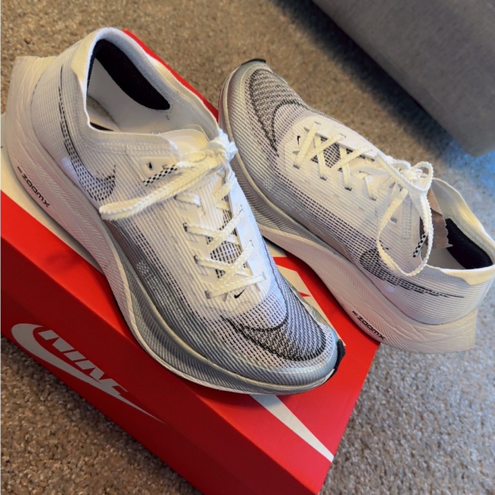 Nike Zoom -Silver and White Running Shoes